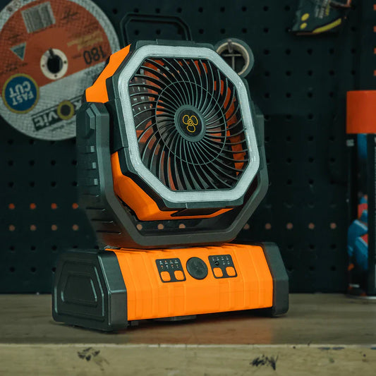 The Ultimate Outdoor Cooling Companion: Rockarmor’s Portable Fan with LED Light